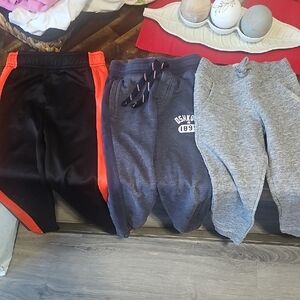 Weatherproof Kids' Joggers - Black with Orange, Dark Gray, Light Gray